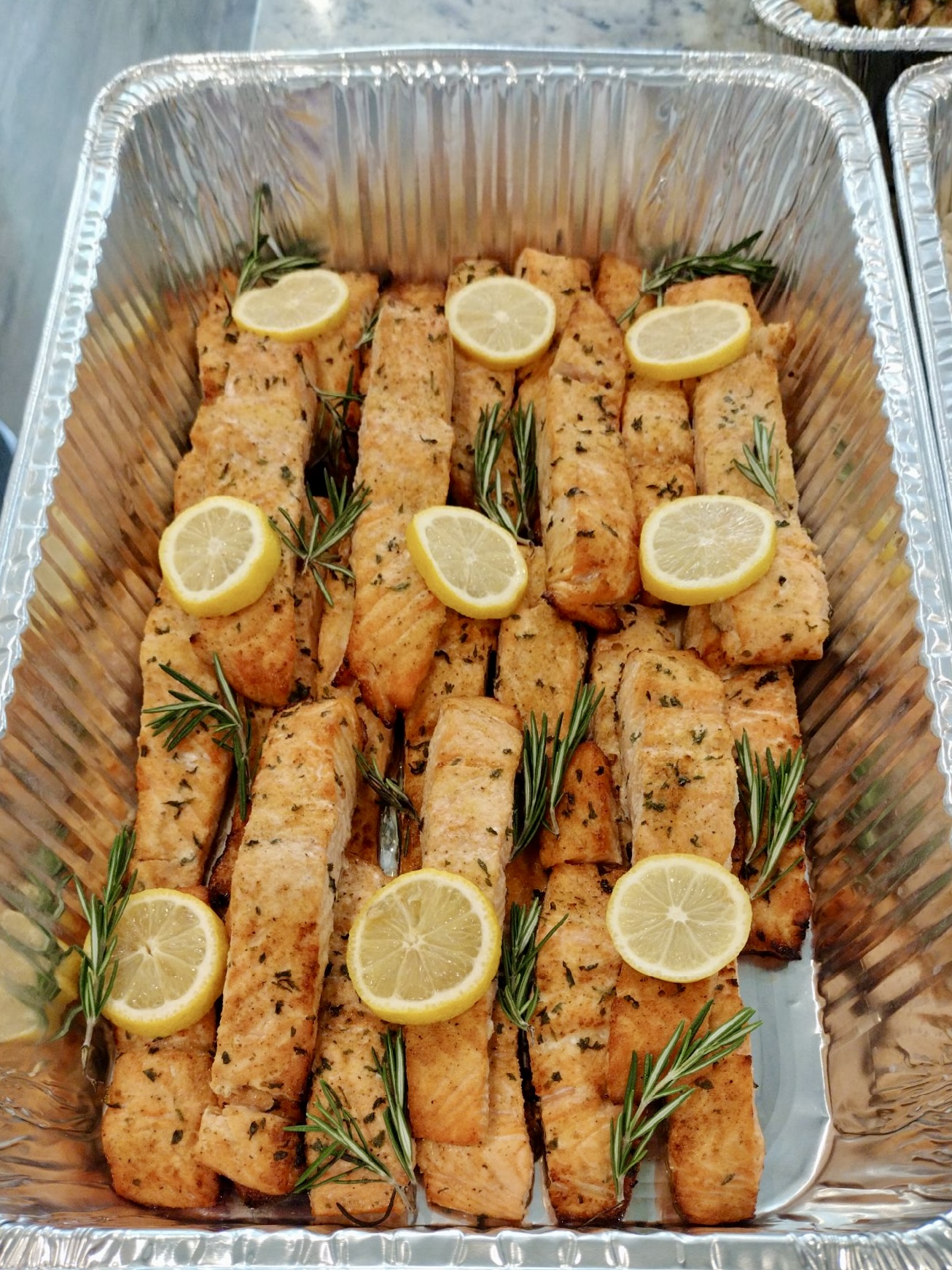 Southern side dishes catering display Maryland